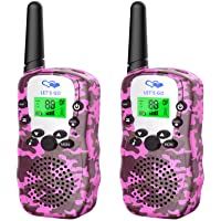 Los mejores  - Tesoky 2 Pcs Walkie Talkie Niños- 8 Canales-más de 3 Millas-Linterna LED- Mejores Regalos para niños-niñas